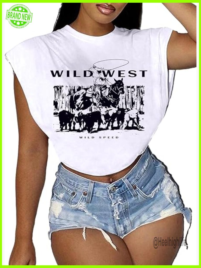 Loose Fit Cap Sleeve Crop Top Summer T-Shirt